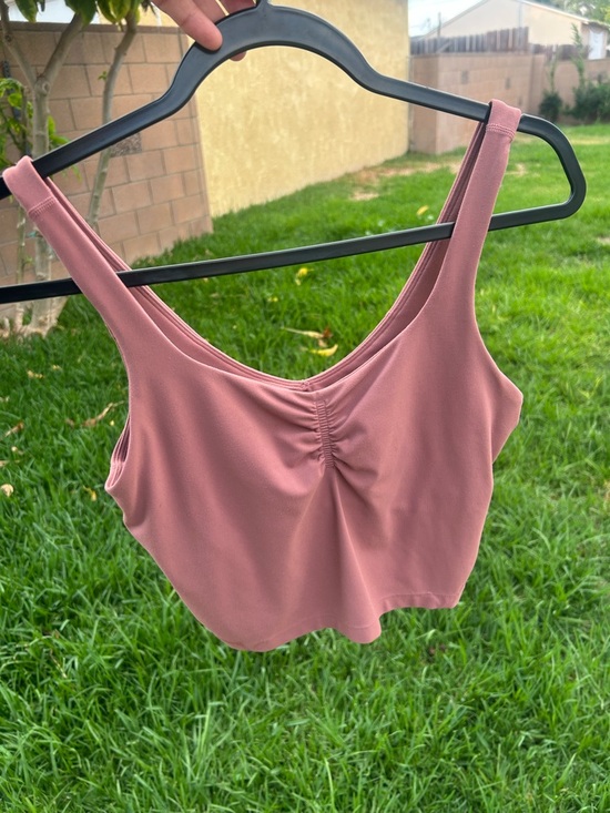 lululemon athletica Tops - lululemon athletica Mauve Pink Ruched Front Tank Top